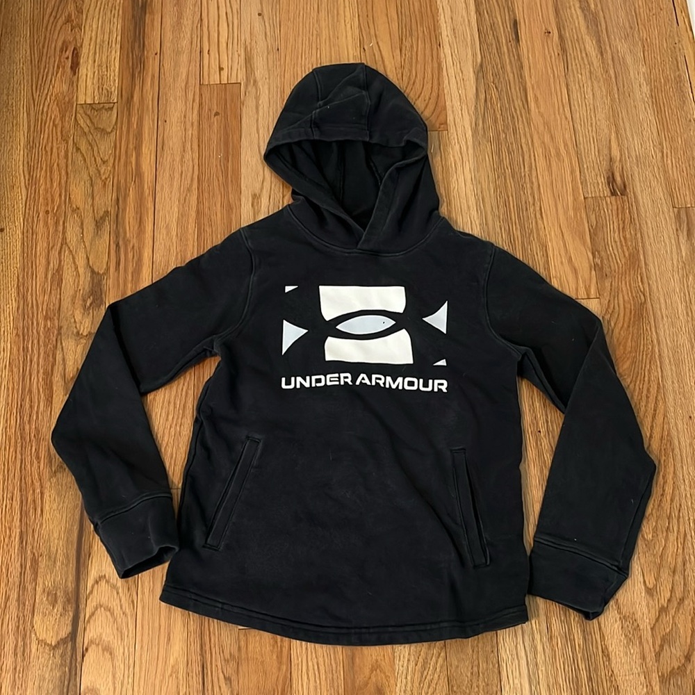 Under Armour Youth Medium Black Hoodie Boys Barely Used